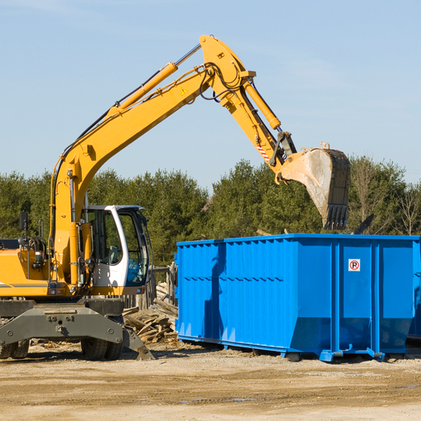 are there any restrictions on where a residential dumpster can be placed in Yuma AZ